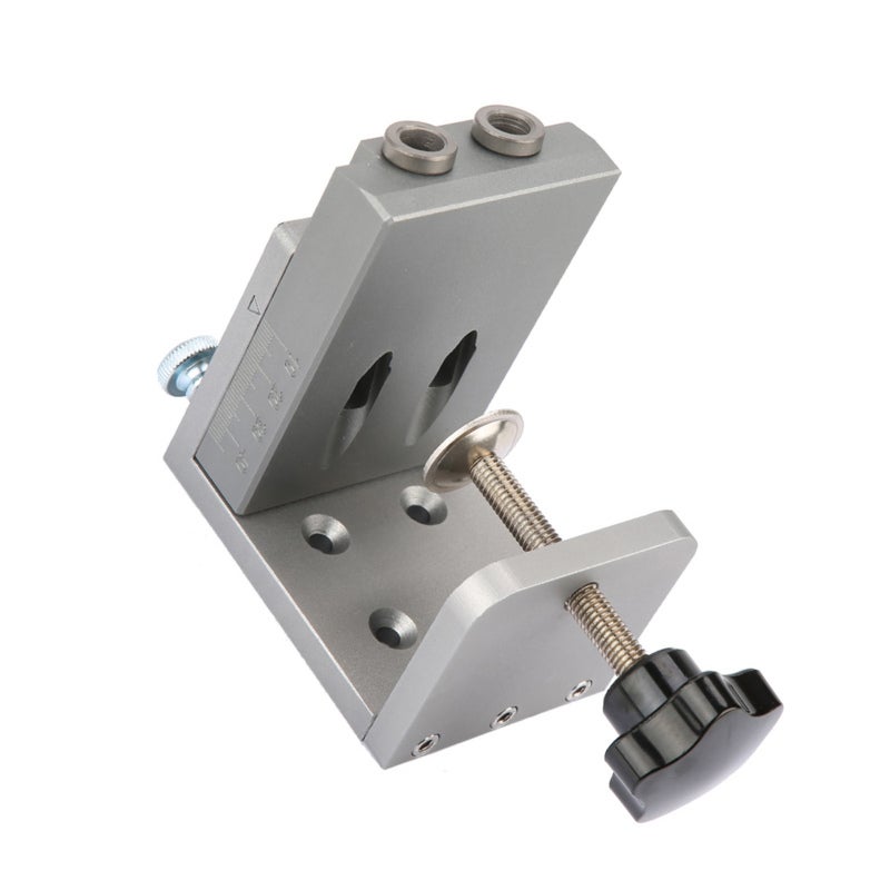 YOMO Pocket Hole Jig: 15 Degrees Aluminum Alloy - Precise Positioning Adjustable Scale for Woodworking Plate Drilling - Image 3