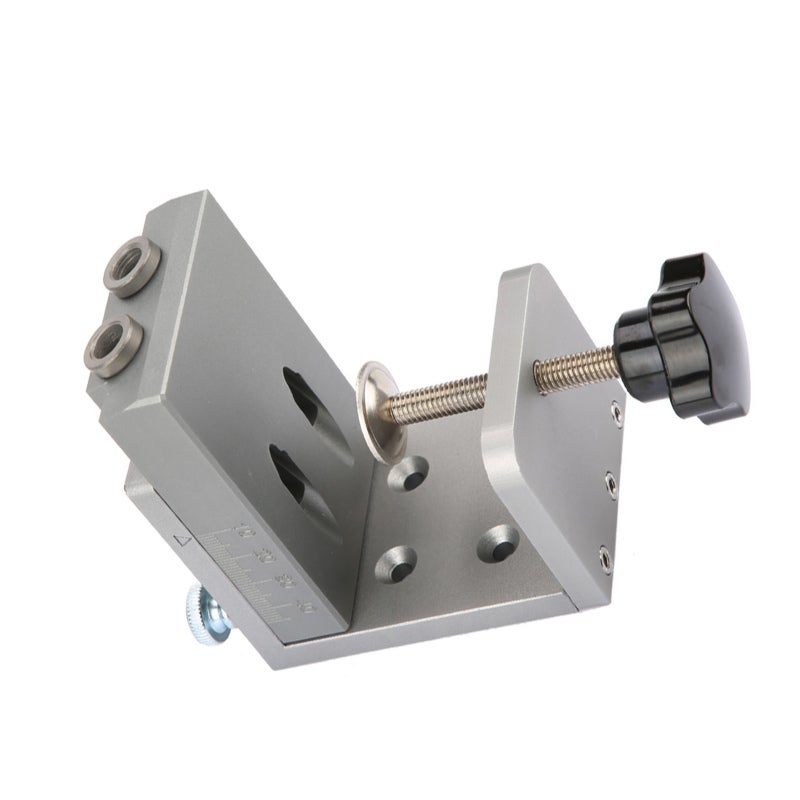 YOMO Pocket Hole Jig: 15 Degrees Aluminum Alloy - Precise Positioning Adjustable Scale for Woodworking Plate Drilling - Image 4