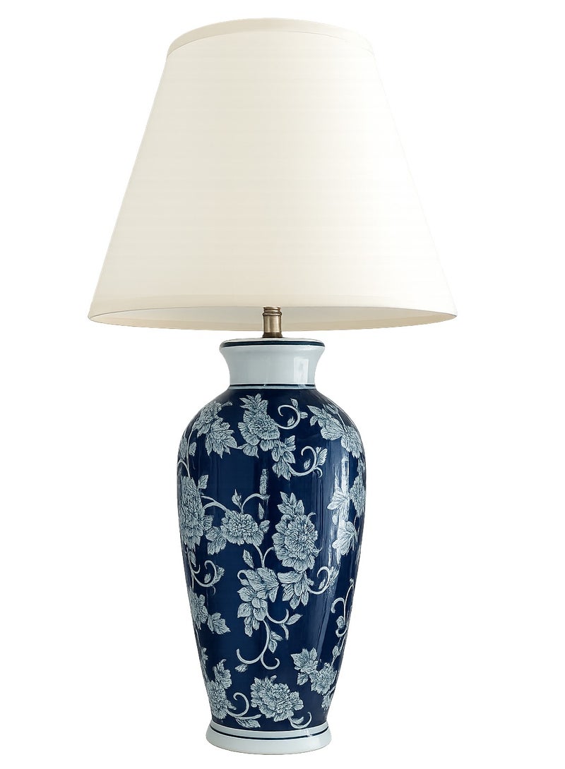 Roza lighting Bleu Blanc Dos Table Lamp - Image 1