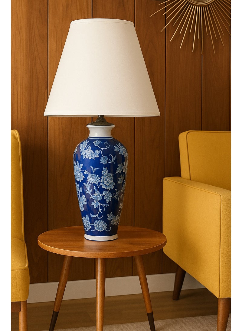 Roza lighting Bleu Blanc Dos Table Lamp - Image 4