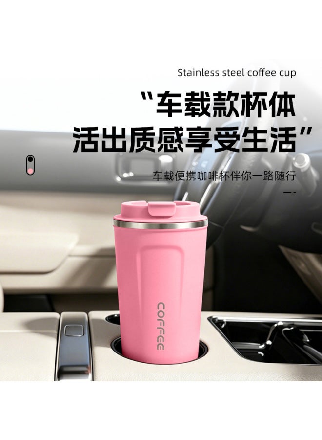 Marzo Black style 2 304 Stainless Steel Vacuum Coffee Cup, Portable Outdoor Travel Mug With Insulated Sleeve, Business Thermos Cup, Customizable - Image 3