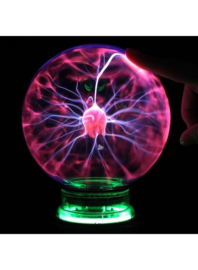 كرة ضوء البلازما الساكنة السحرية الزجاجية الجديدة 4 5 6 بوصة أضواء الطاولة كرات ضوء الليل هدية للأطفال بمناسبة رأس السنة - Image 2