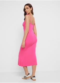 Ginger Shoulder Tie Up Bodycon Maxi Dress  - Image 2