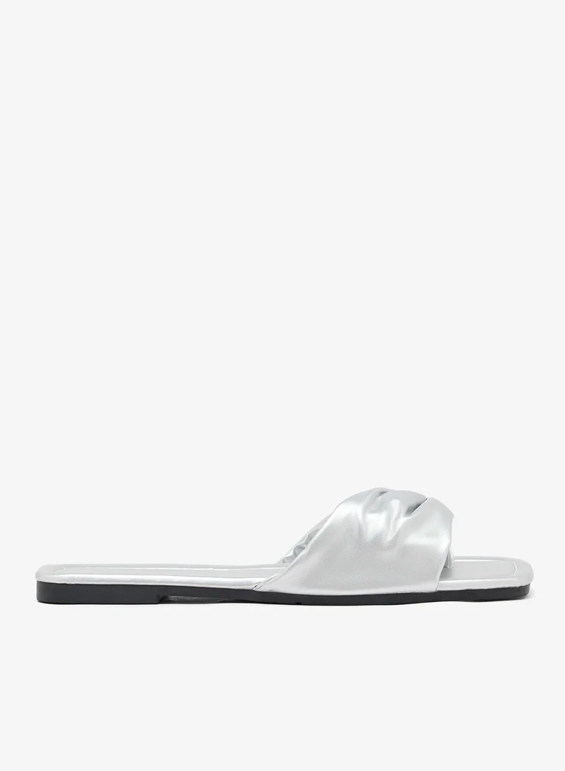 Wrap Tie Flat Sandals