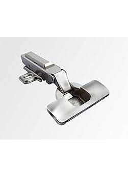 Godrej Locking Solutions and Systems Godrej Cabinet Hinges Soft Close 2 Hole Full Overlay BIFMA Tested Nickel Plated 105 Opening 1420mm Thick Panel 34x22 Max Shutter Size Wardrobe Kitchen Bathroom Pack of 1 