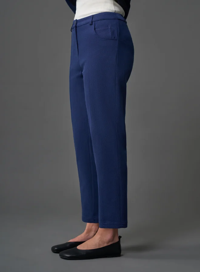 ميزال MIZALLE DENIM TEXTURED KNITTED TROUSERS