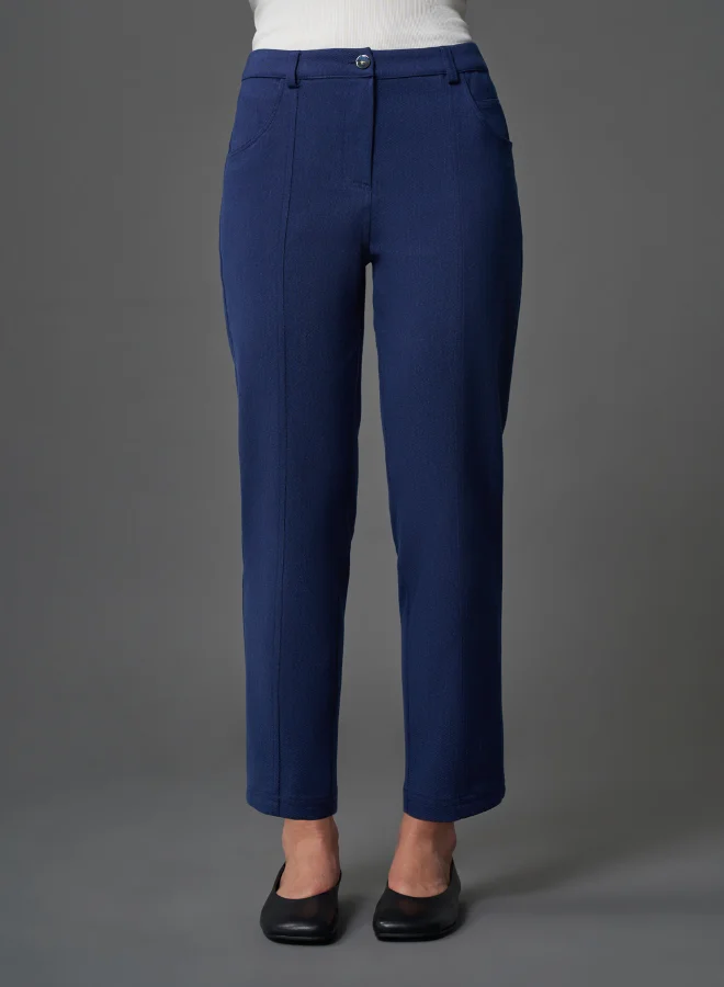 ميزال MIZALLE DENIM TEXTURED KNITTED TROUSERS