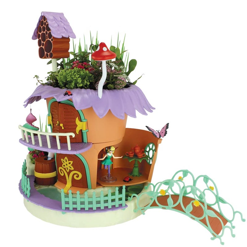 PlayMonster My Fairy Garden — Nature Cottage Toy Figurine and Plant Kit — Grow Your Own Magical Garden with Fairy Isla — Ages 4+ - Image 2