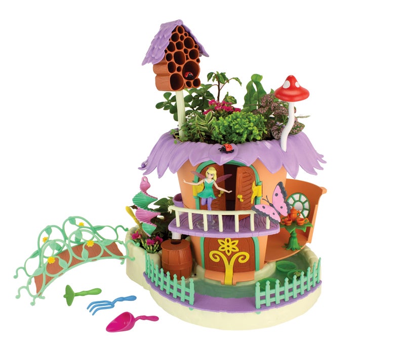 PlayMonster My Fairy Garden — Nature Cottage Toy Figurine and Plant Kit — Grow Your Own Magical Garden with Fairy Isla — Ages 4+ - Image 4
