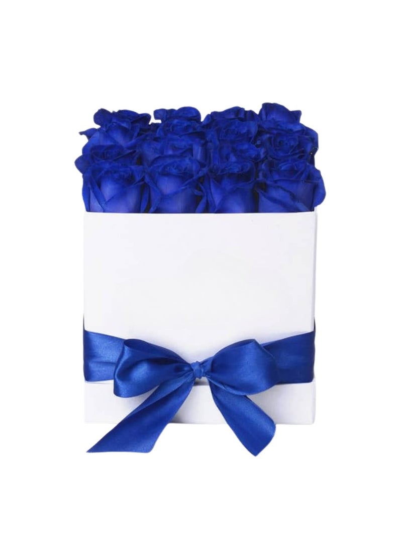 BYYU Forever Blue Preserve Roses Box