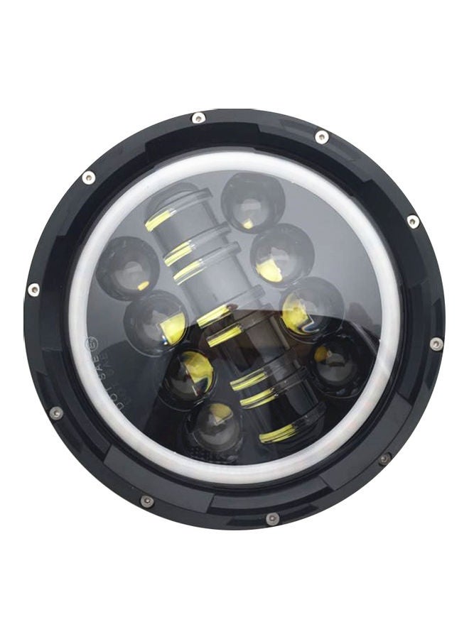 Loquat Round LED Headlight With Daytime Running Light - Image 1