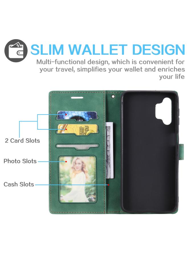S-TOP Case For Samsung Galaxy A32 5G Skin Feel Anti-theft Brush Horizontal Flip Leather Phone Case - Image 4