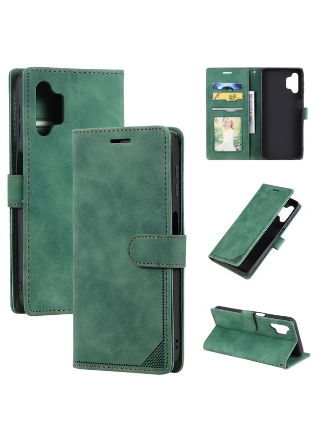 S-TOP Case For Samsung Galaxy A32 5G Skin Feel Anti-theft Brush Horizontal Flip Leather Phone Case - Image 1