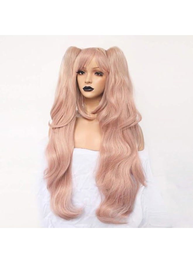 Anogol (light pink) - Hair Cap + Ponytail Wig Pink Cosplay Wig Lolita Wig for Cosplay - Image 3