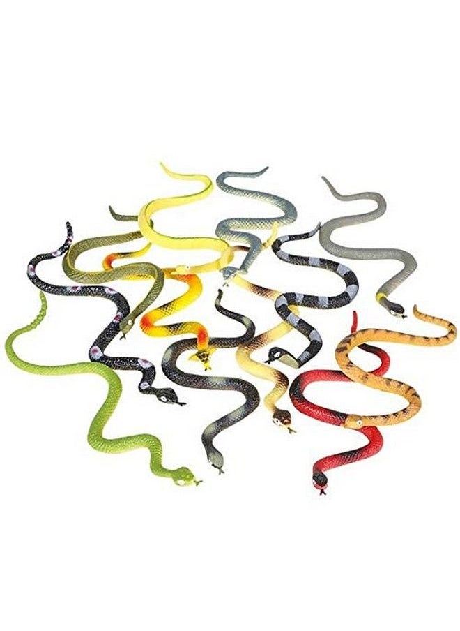 Rhode Island Novelty 6 Inch Rain Forest Snakes Set Of 12  - Image 1