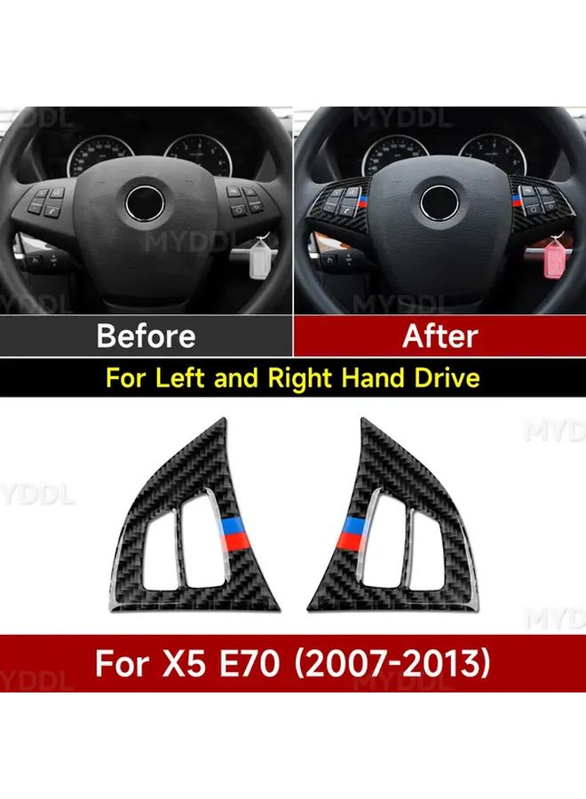 Black Carbon Fiber Interior Panel Kit For Car Interior Upgrade - Image 1