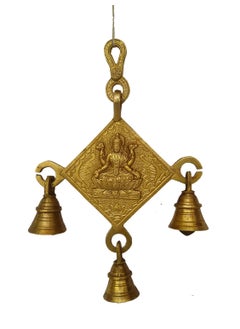Bharat Haat Bharat Haat Pure Brass Metal laxmi Bell Hanging  - Image 1