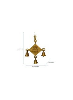 Bharat Haat Bharat Haat Pure Brass Metal laxmi Bell Hanging  - Image 4