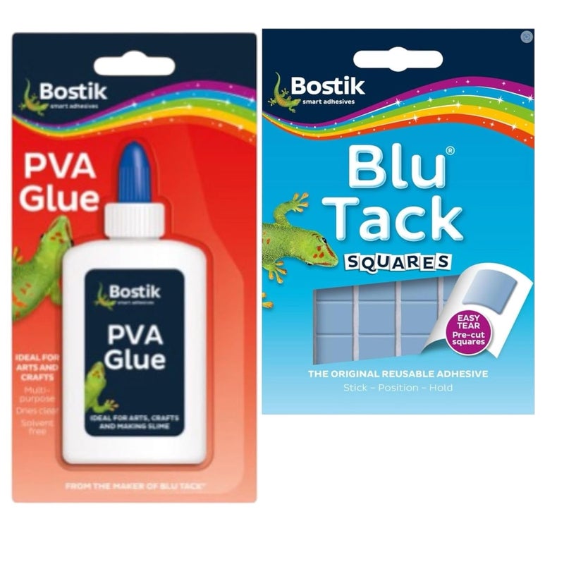 Bostik PVA Glue and Blu Tack Adhesive Bundle - Image 1