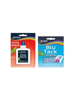 Bostik Bostik PVA Glue 118ml + Blu Tack Square Blue Pack of 2 Back to School Bundle Offer  - Image 1