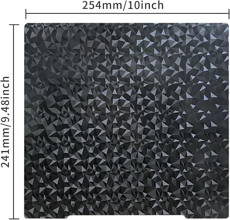 Prusa MK3S PEI Spring Steel Build Plate 241x254mm H1H Double Sided Magnetic - Image 5