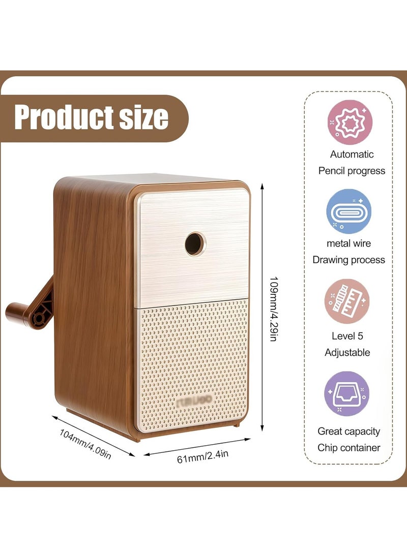 CMGTYYD Manual Pencil Sharpener - Manual Pencil Sharpener for 6.9-8mm Colored Pencils with Auto Stop Function for School, Office, Painting or Sketching  - Image 4