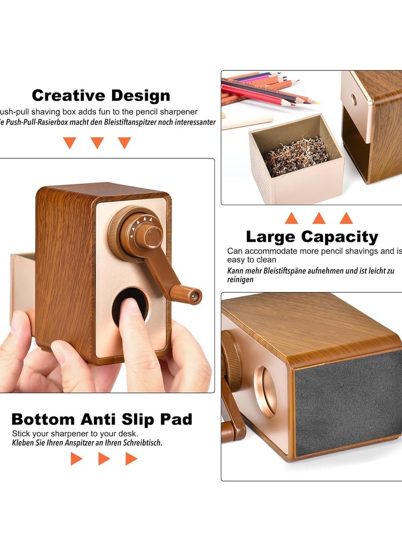CMGTYYD Manual Pencil Sharpener - Manual Pencil Sharpener for 6.9-8mm Colored Pencils with Auto Stop Function for School, Office, Painting or Sketching  - Image 5