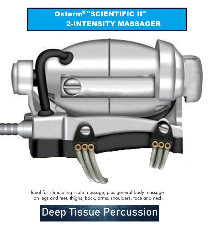 OXTERM Head And Body Powerful Double Speed Floating Action Special Heavy Duty Massager (Crome Metalic), Silver - Image 3