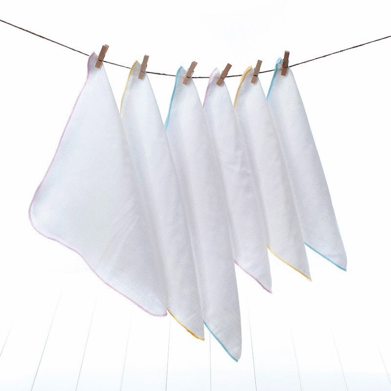 Baby Cotton Bibs - Absorbent Solid Color - Image 5
