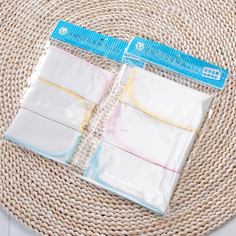 Baby Cotton Bibs - Absorbent Solid Color - Image 2