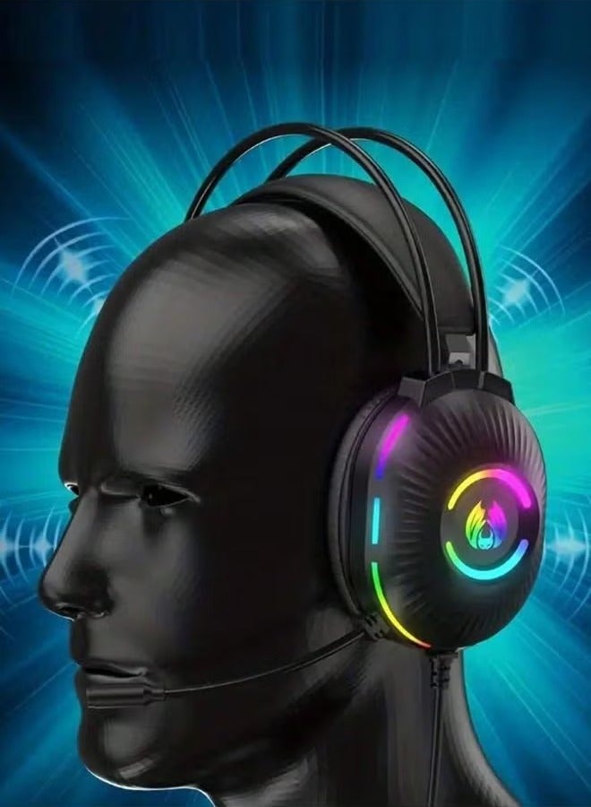 JAJEEK H83 Cross-Border Exclusive PC Gaming Headset, Head-Mounted with Shocking Bass, Sound Location Recognition, E-Sports Noise Reduction, Enhanced Audio for Immersive Gaming Experience - Image 5