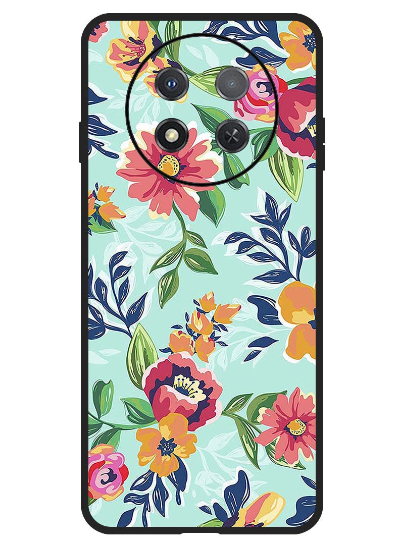 Theodor Protective Case Anti Scratch Shock Proof Bumper Cover For Huawei Enjoy 60X Paint Flowers - Image 1