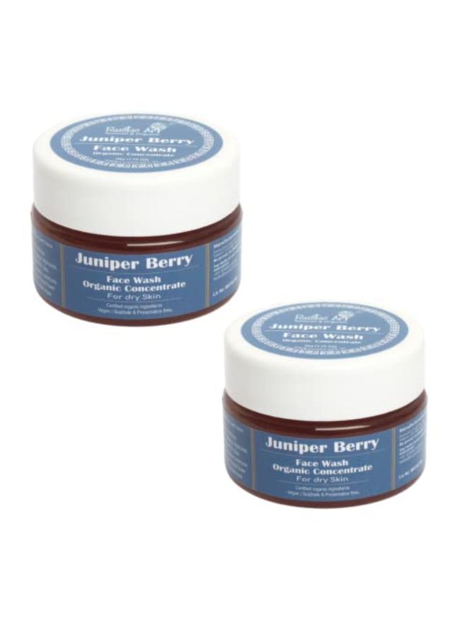 Rustic Art Organic Juniper Berry Face Wash Concentrate For Dry Skin 50 Gm, (Pack Of 2) - Image 1