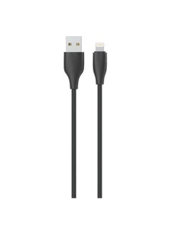 سليبرات سيليبرات CB-31 كابل USB محمول إلى Lightning للشحن السريع ونقل البيانات مع تصميم سلك مسطح وتناسب عملي Iphone 3A /480mbps /1M - أسود  - Image 1