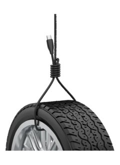 سليبرات سيليبرات CB-31 كابل USB محمول إلى Lightning للشحن السريع ونقل البيانات مع تصميم سلك مسطح وتناسب عملي Iphone 3A /480mbps /1M - أسود  - Image 3