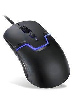 Gaming Mouse M100 - Optical Sensor, 1000 & 1600 DPI, 4 Buttons, USB Wired, Ergonomic Design, Black