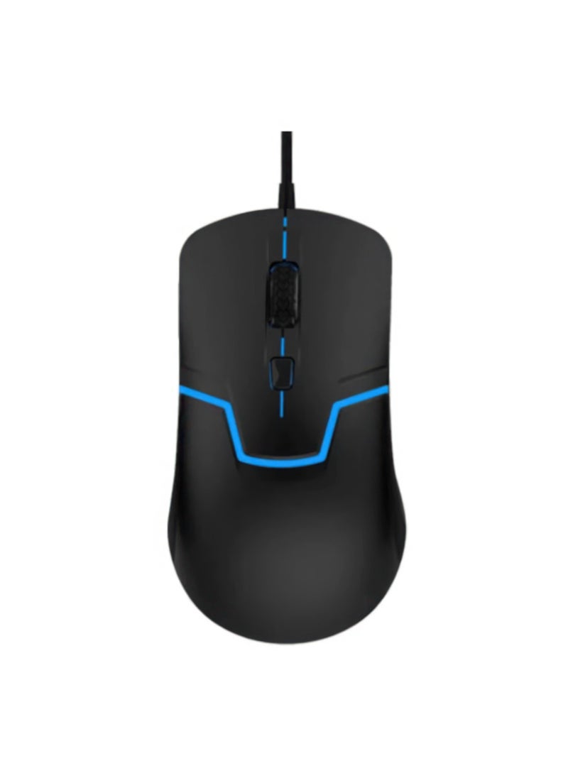 Generic - Gaming Mouse M100 - Optical Sensor, 1000 & 1600 DPI, 4 Buttons, USB Wired, Ergonomic Design, Black - Image 1