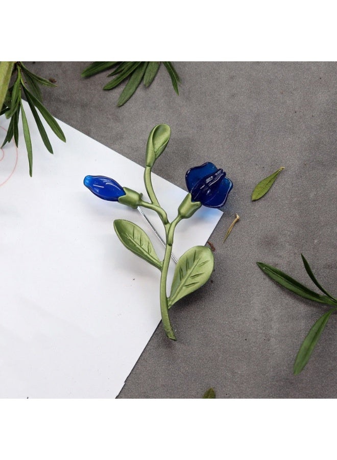 KUYING Handmade Vintage Forest Plant Brooch