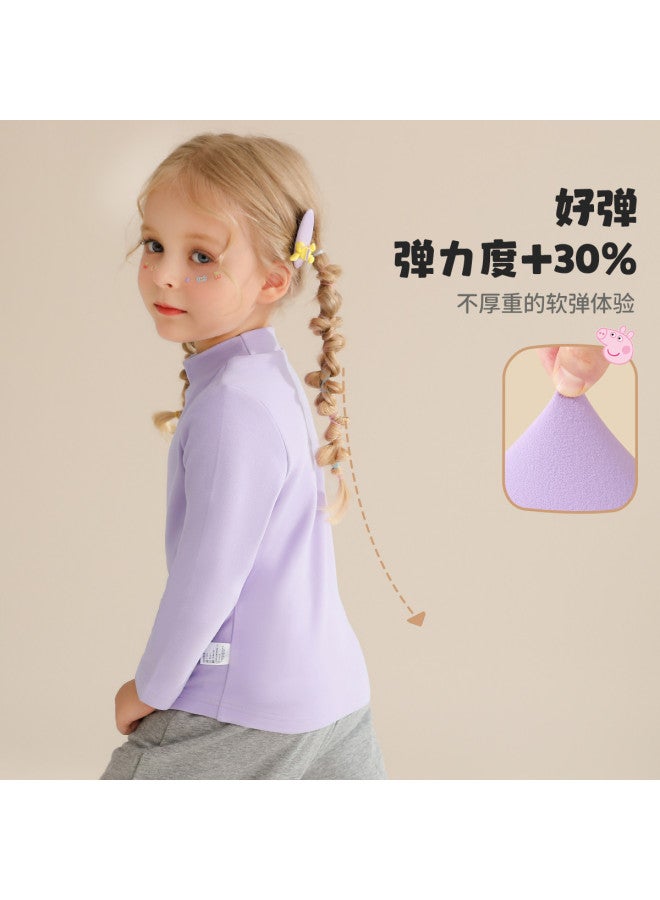 peppa Pig Spring Kids' Semi-turtleneck Long Sleeve T-shirt - Comfortable Base Layer For Boys & Girls - Image 4
