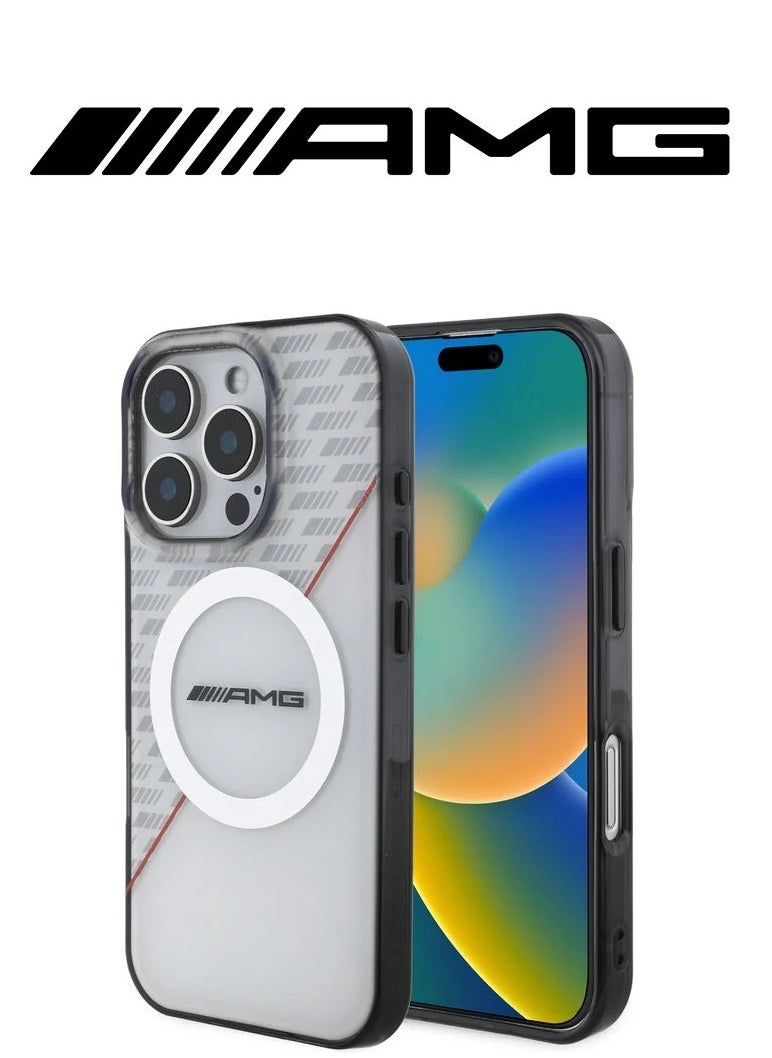 CG MOBILE iPhone 16 Pro back Case, supports wireless charging, with a semi-transparent and elegant design with an original character from the global brand (AMG)  - Image 2