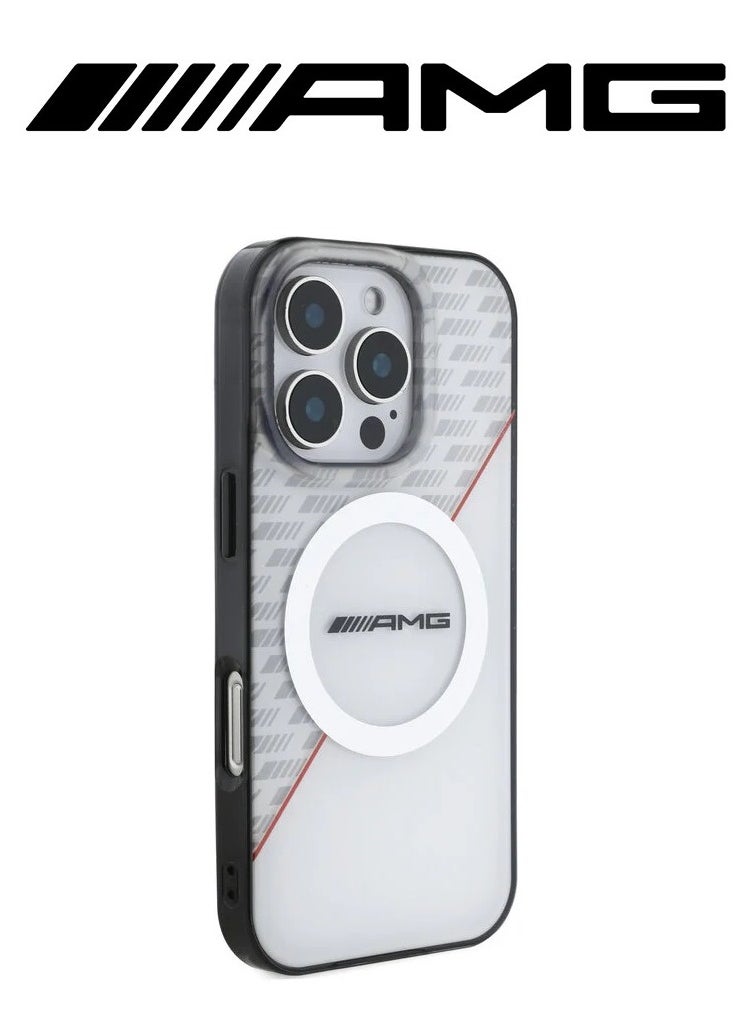CG MOBILE iPhone 16 Pro back Case, supports wireless charging, with a semi-transparent and elegant design with an original character from the global brand (AMG)  - Image 4