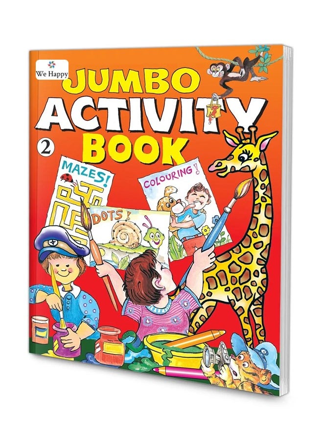 We Happy Pack of 2 We Happy Jumbo Coloring and Activity Book-2, Educational and Fun Learning Activities for Kids with different Challenges Drawings and Enjoyable Games  - Image 2