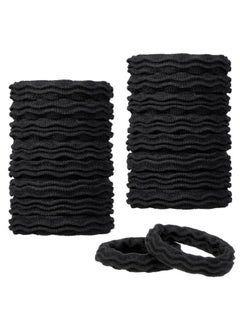 Expressions Expressions 18 Count Hair Tie Set in Classic Black - Waved Ponytail Elastic for Women and Girls - Hair Accessories Value Pack - Black Hair Ties for Everyday Use  - Image 1