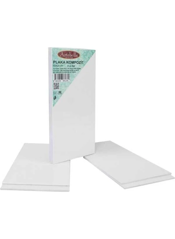 Artebella KPT4S Composite Plate 10 x 20 cm Set of 4