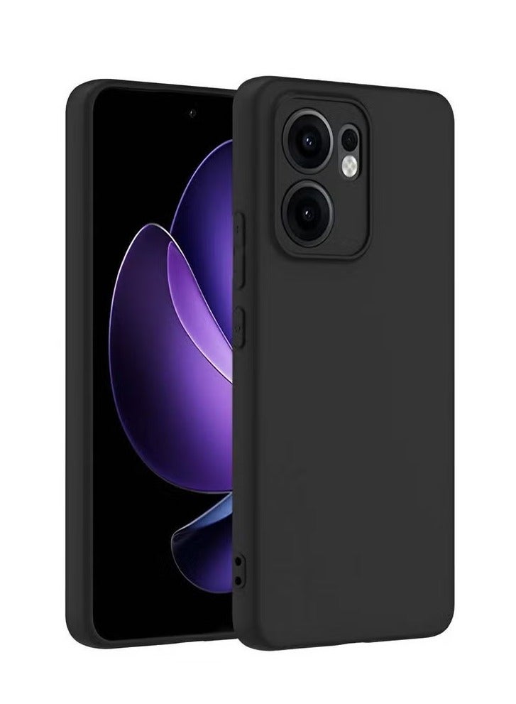 TIGER Oppo Reno13 F 4G/5G 2025 Premium Soft Liquid Silicone Case Cover – Shockproof, Anti-Scratch, Full Protection, Slim & Lightweight, Soft Touch, Black - Image 1
