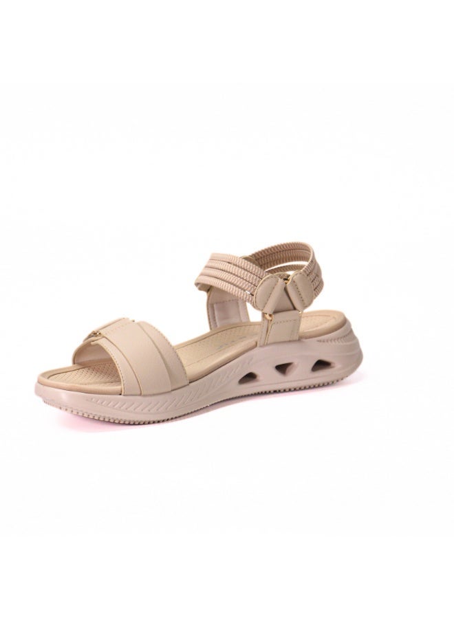 Monami Women’s Comfort Flat Sandals with Adjustable Strap Design, Open Toe Casual Walking Slides with Cushioned Footbed, Lightweight Everyday Summer Footwear for Travel, Outdoor Activities, Casual Wear and Daily Use - Image 4