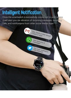 RollsTimi  Men's Smart Watch 1.52"HD Sports Fitness Tracker With LED Flashlight, IP67 Waterproof Smartwatch With Heart Rate Sleep Monitor, Black  - Image 5