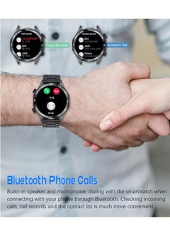RollsTimi  Men's Smart Watch 1.52"HD Sports Fitness Tracker With LED Flashlight, IP67 Waterproof Smartwatch With Heart Rate Sleep Monitor, Black  - Image 4
