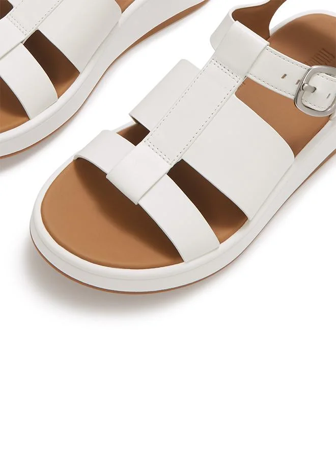 Fitflop F-MODE LEATHER FLATFORM FISHERMAN SANDALS