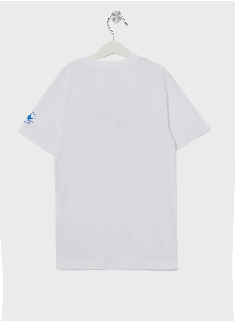 CONVERSE Youth Utility Chest Logo T-Shirt